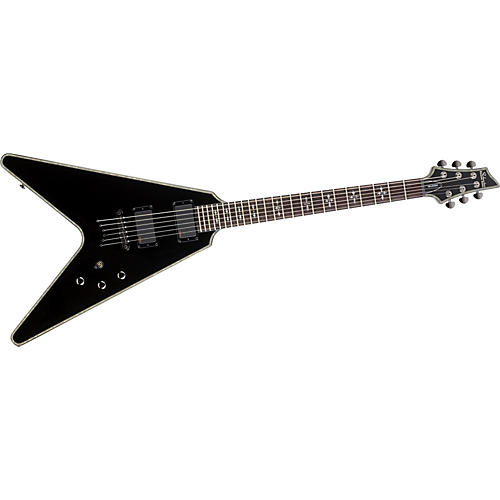 Schecter Guitar Research Hellraiser V-1 Electric Guitar Gloss Black |  Musician's Friend