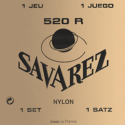 Savarez 520R Red Card Rectified Nylons Traditional Basses Normal Tension Nylon Guitar String Set