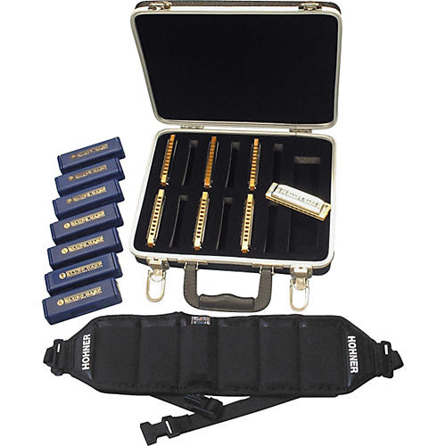 532/20 Blues Harp Harmonica Pack with Case and Belt