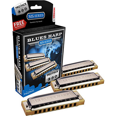 Hohner 532 Blues Harp Pro Pack - MS-Series Harmonicas