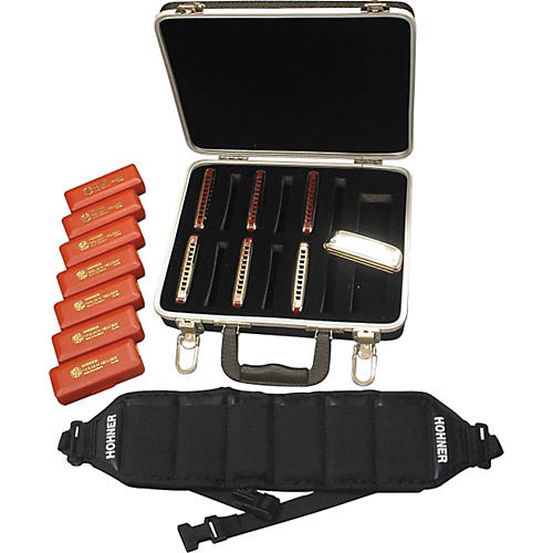 542/20 Golden Melody Harmonica Pack with Case and Belt