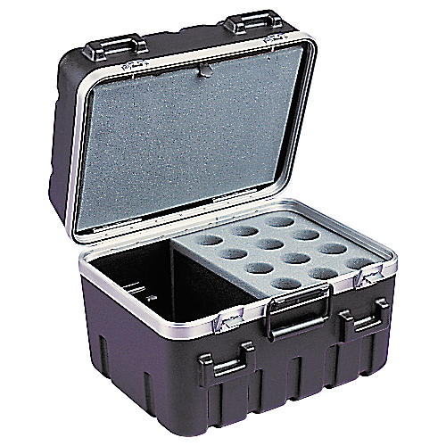 SKB SKB-1200 12-Space ATA Mic Case | Musician's Friend
