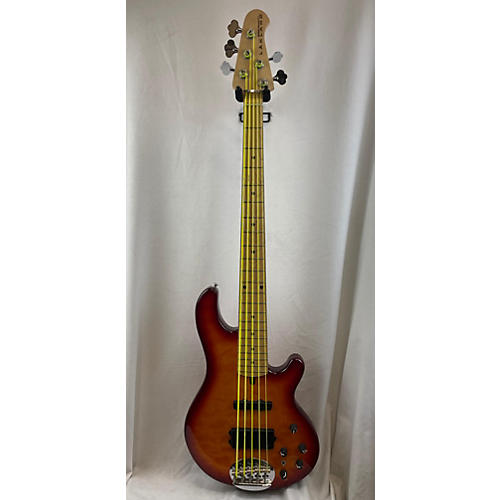 Lakland 55-02 Skyline Series 5 String Electric Bass Guitar Cherry Sunburst