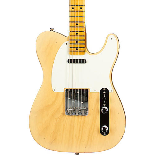 Fender Custom Shop 55 Telecaster Journeyman Relic with DLX Closet Classic Electric Guitar Super Aged Natural Blonde