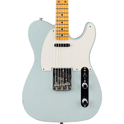 Fender Custom Shop 55 Telecaster Journeyman Relic with DLX Closet Classic Electric Guitar Super Aged Sonic Blue