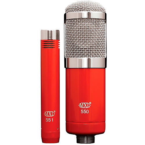 MXL 550/551R Studio Microphone Kit Red