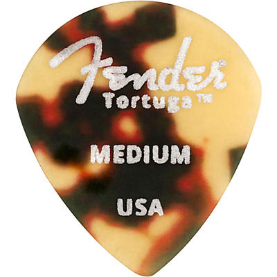 Fender 551 Shape Tortuga Ultem Guitar Picks (6-Pack), Tortoise Shell
