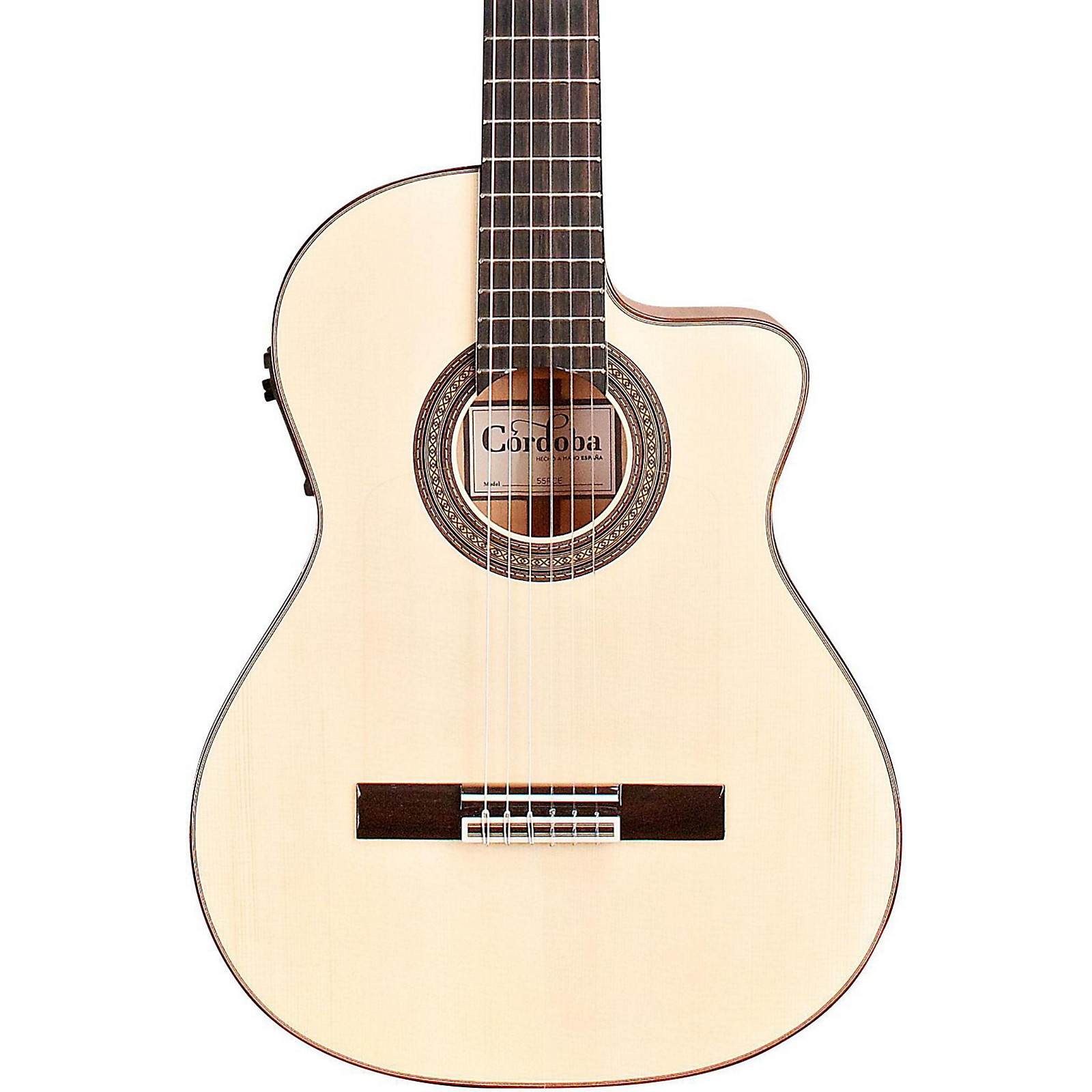 Cordoba 55FCE AcousticElectric Nylon String Flamenco Guitar Musician