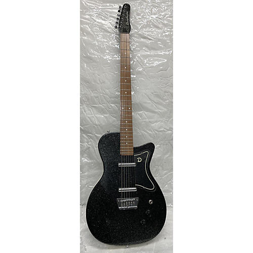 Danelectro 56 Baritone Solid Body Electric Guitar black sparkle