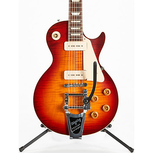 Gibson Custom 56 Les Paul Standard VOS with Bigsby Electric Guitar Factory Burst