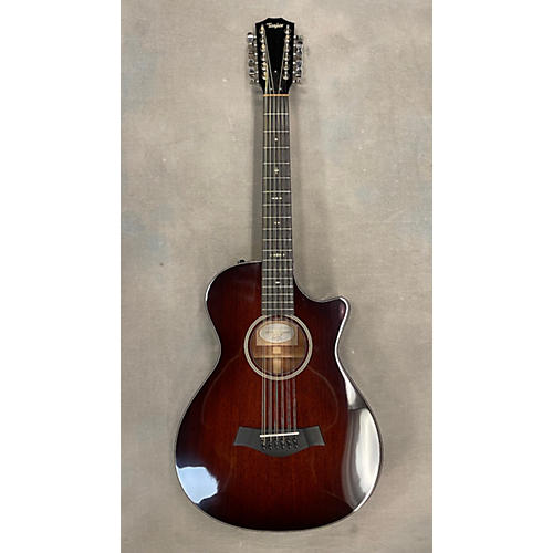 Taylor 562ce 12 Fret 12 String Acoustic Electric Guitar edge burst