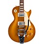 Gibson Custom 57 Les Paul All Gold Light Aged With Bigsby Electric Guitar Gold Top
