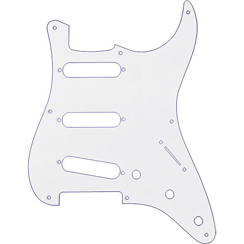 Fender 57/SRV Strat 8 Hole 1 Ply Pickguard White