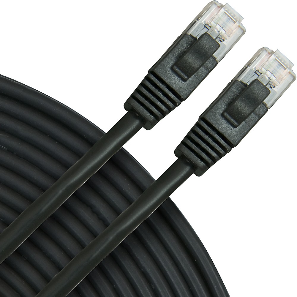 Rapco Horizon Oculus Cat5e Patch Cable 25 ft Black