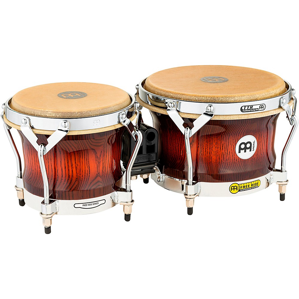 MEINL Free Ride Series Woodcraft Bongos Antique Mahogany