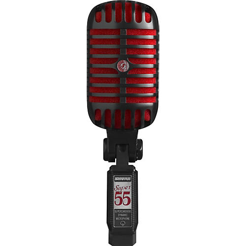 Shure Super 55 Black Special Edition Deluxe Vocal Microphone Black |  Musician's Friend