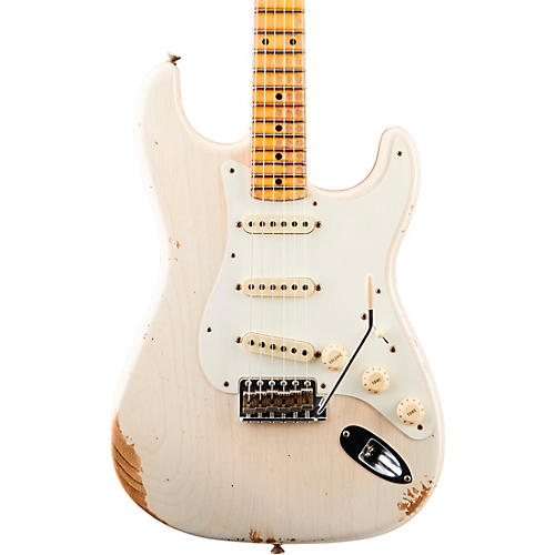 Fender Custom Shop '59 Heavy Relic Stratocaster Maple Fingerboard Electric Guitar Aged White Blonde