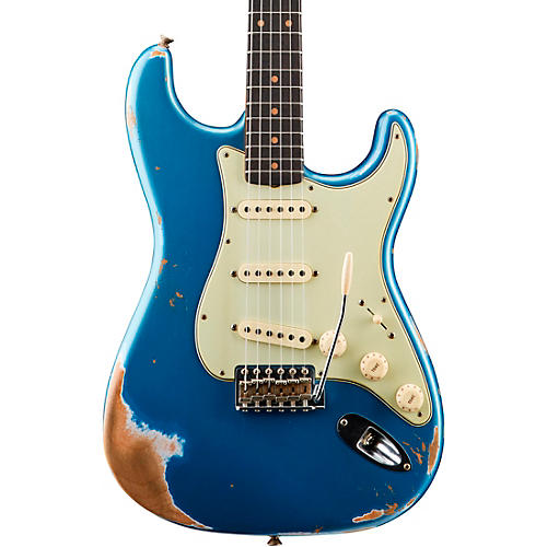 Fender Custom Shop '59 Heavy Relic Stratocaster Rosewood Fingerboard Electric Guitar Aged Lake Placid Blue