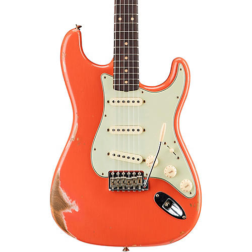 Fender Custom Shop '59 Heavy Relic Stratocaster Rosewood Fingerboard Electric Guitar Faded Aged Tahitian Coral