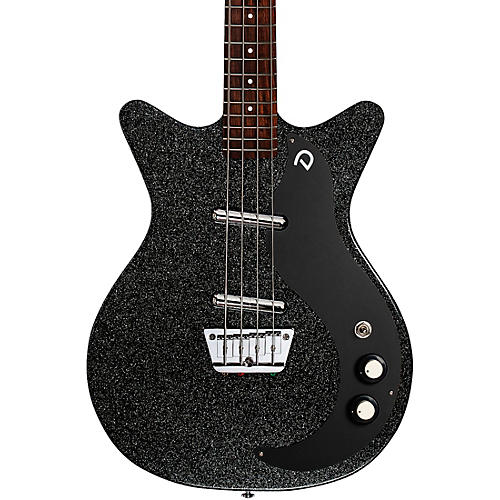 Danelectro '59 Short-Scale Bass Guitar Black Metalflake