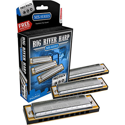 Hohner 590 Big River Harp Pro Pack - MS-Series Harmonicas