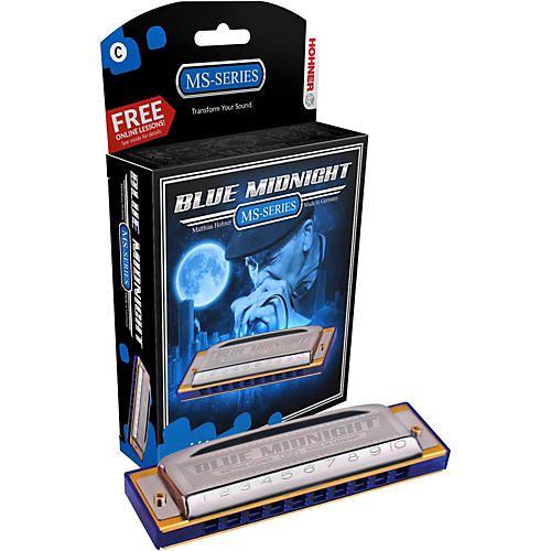 Hohner 595BL Blue Midnight Harmonica Key of C