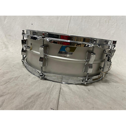 Ludwig 5X14 Acrolite Snare Drum Metallic Silver 8