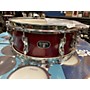 Used Olympic 5X14 SNARE Drum RED SPARKLE 8