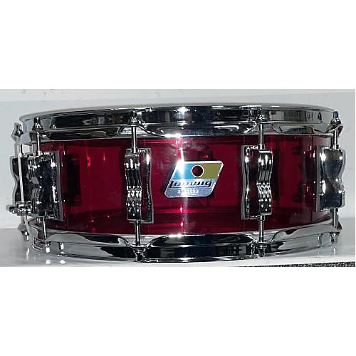 Ludwig 5X14 Vistalite Snare Drum Red 8