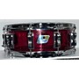 Used Ludwig 5X14 Vistalite Snare Drum Red 8
