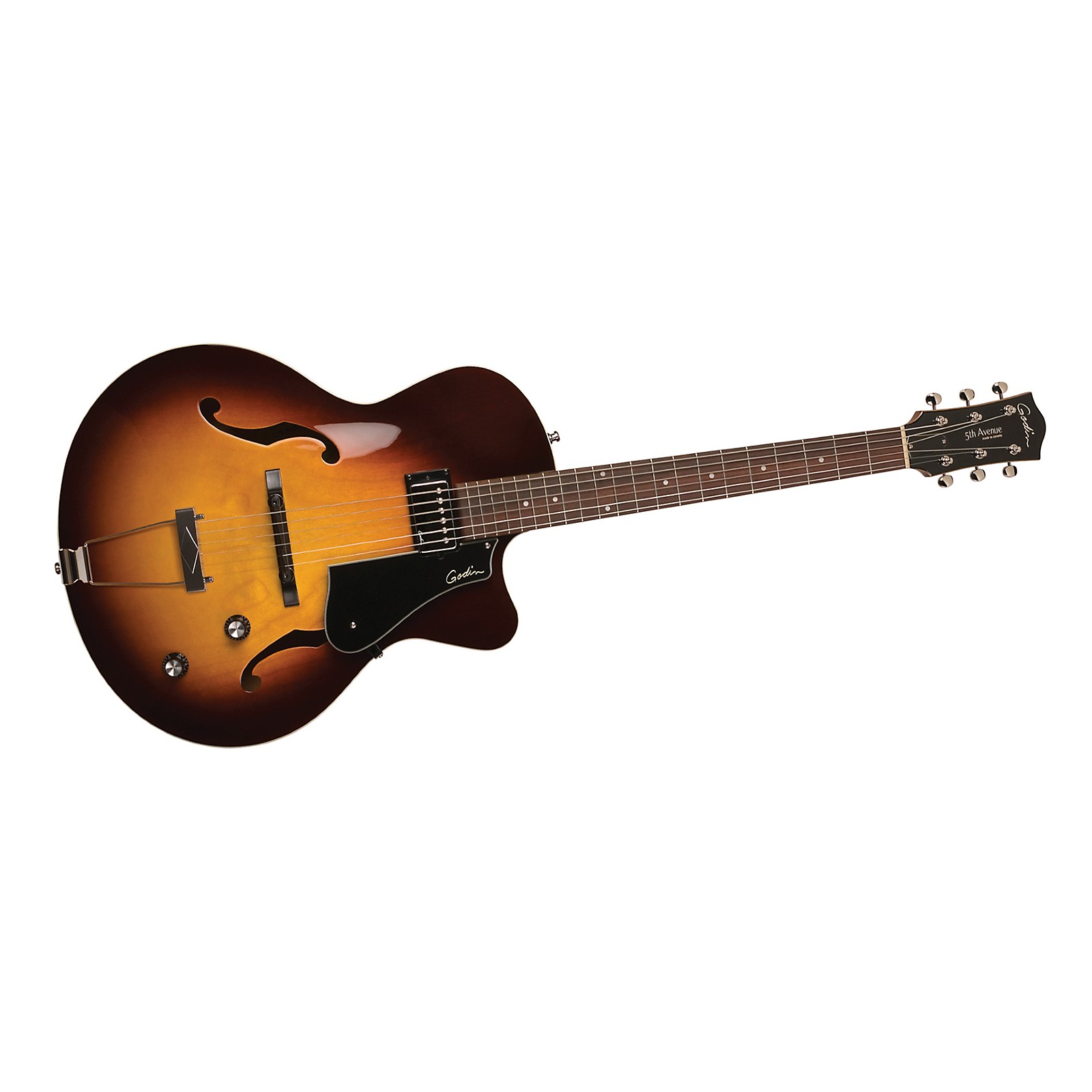 Godin 5th Avenue Composer GT Archtop Hollowbody Electric Guitar