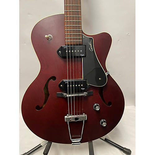 Godin 5th Avenue Kingpin II Hollow Body Electric Guitar Burgundy