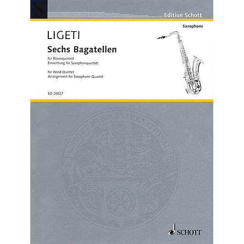 6 Bagatelles Woodwind Ensemble Series Book  by György Ligeti Arranged by Fabio Oehrli