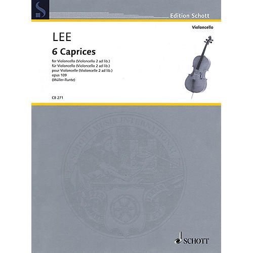 Schott 6 Caprices, Op. 109 (Cello (Cello 2 ad lib.)) String Series