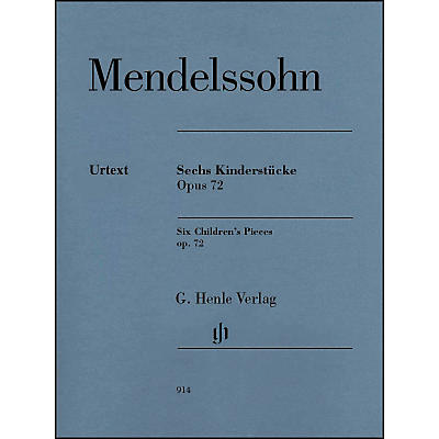 G. Henle Verlag 6 Children's Pieces Op. 72 for Piano Solo By Mendelssohn
