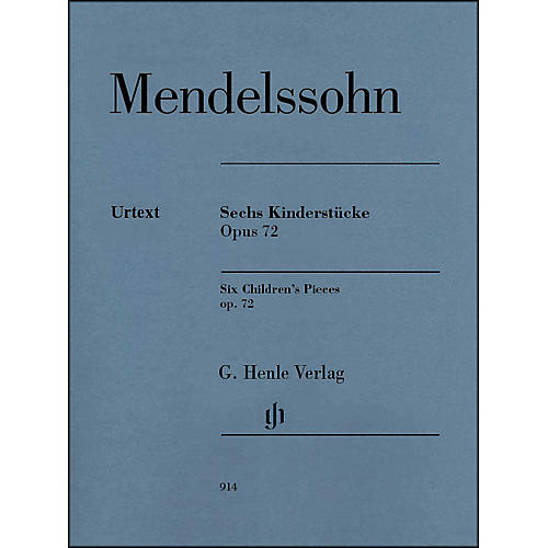 G. Henle Verlag 6 Children's Pieces Op. 72 for Piano Solo By Mendelssohn