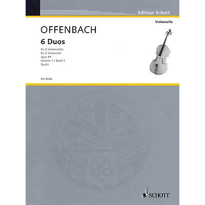 Schott 6 Duos, Op. 49 Vol. 1: Nos. 1-3 (2 Cellos) Schott Series