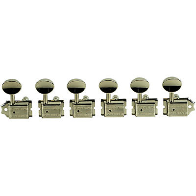 Kluson 6-In-Line Locking Deluxe Series Oval Metal Tuning Machines