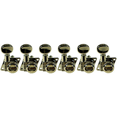 Kluson 6-In-Line Locking Revolution Series F-Mount Tuning Machines With Staggered Posts