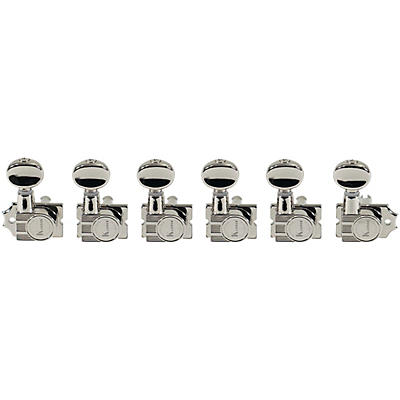 Kluson 6-In-Line Revolution Series H-Mount Tuning Machines With Staggered Posts -