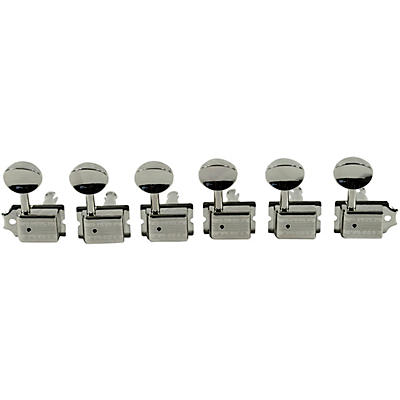 Kluson 6-In-Line Supreme Series Oval Metal Tuning Machines With Staggered Posts