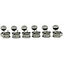Kluson 6-In-Line Supreme Series Oval Metal Tuning Machines With Staggered Posts Nickel