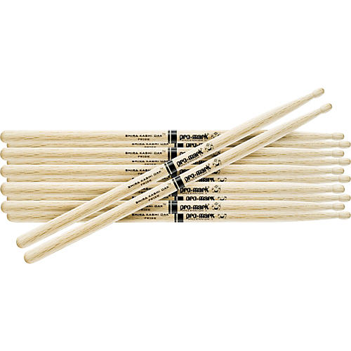 Promark 6-Pair Japanese White Oak Drumsticks Nylon 2B