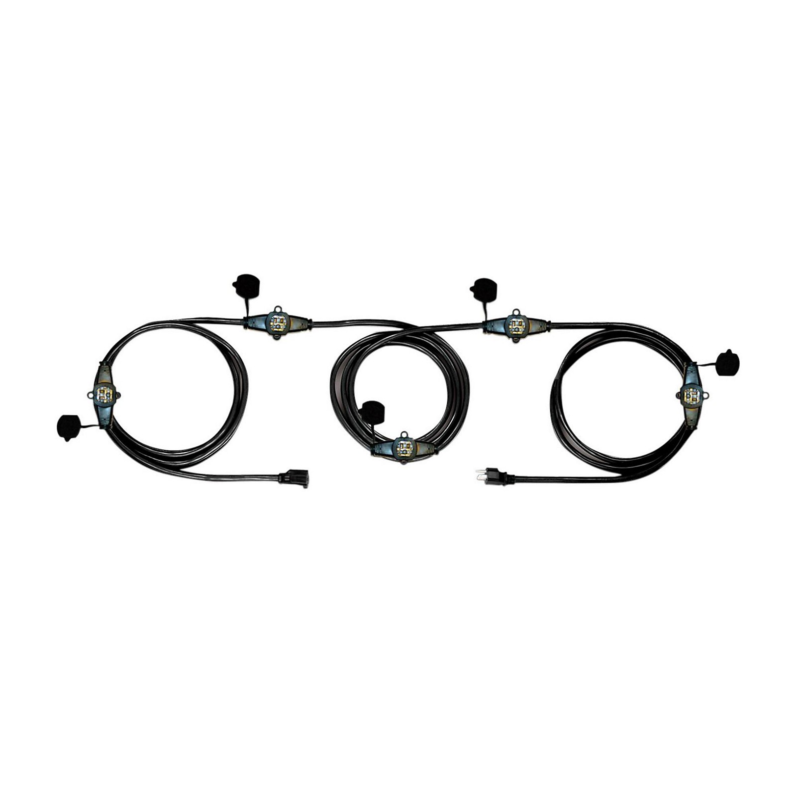 CBI 6 Plug 50' Extension Cord with LED 12 Gauge 50 ft. Musician's Friend