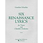 Associated 6 Renaissance Lyrics (1962) (Study Score) Misc Series Composed by Gunther Schuller