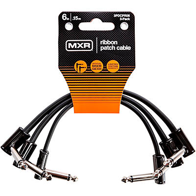 MXR 6" Ribbon Patch Cable 3-Pack -