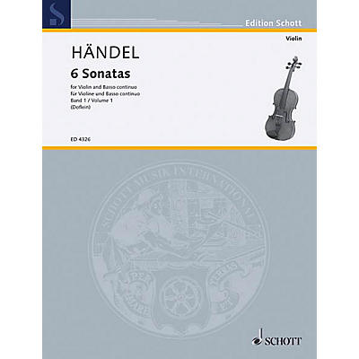 Schott Music 6 Sonatas - Vol. 1 Schott Series Composed by Georg Friedrich Händel