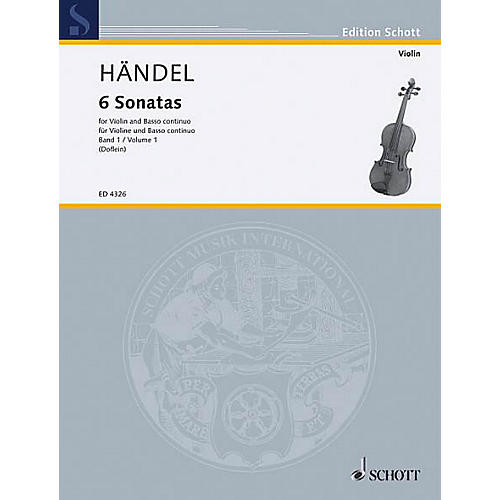 Schott Music 6 Sonatas - Vol. 1 Schott Series Composed by Georg Friedrich Händel