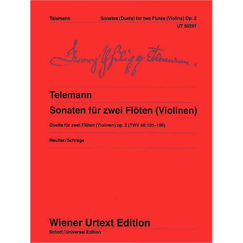 6 Sonatas for 2 Flutes (Or Violins) (Book + Sheet Music)