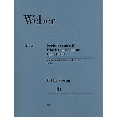 G. Henle Verlag 6 Sonatas for Piano and Violin Op. 10 (b) Henle Music Folios Series Softcover
